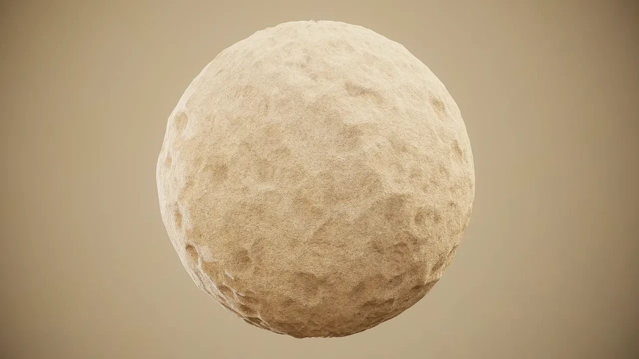 Sand texture sphere render — PBR material test for Stranded Deep 2 environment